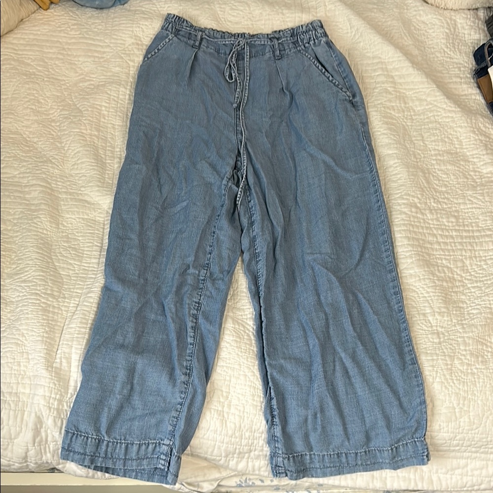 American Eagle Outfitters Blue Wide Leg Pants